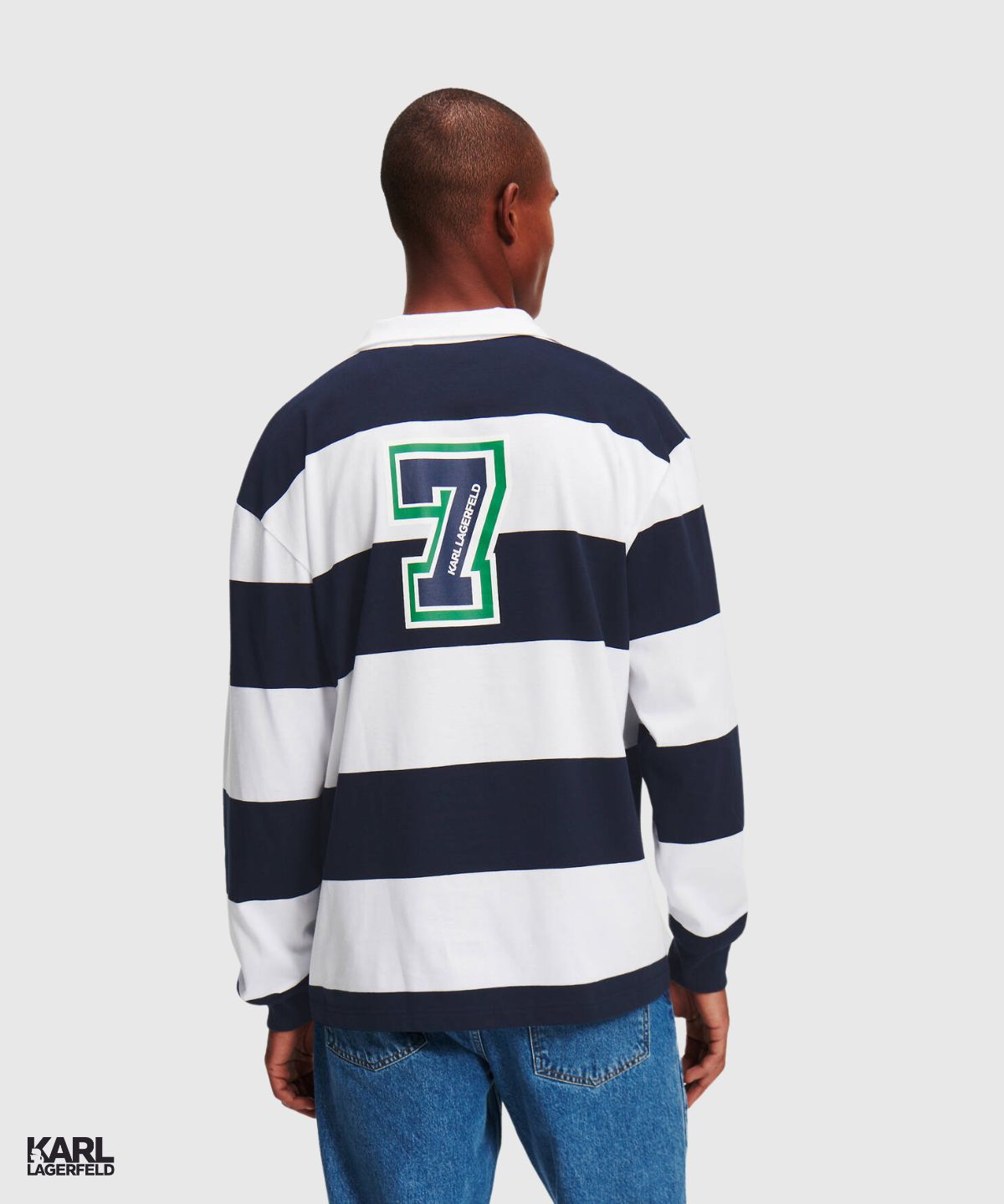 【massnoun】22SS★ RUGBY WAFFLE STRIPE CREWNECK massnoun】22SS☆ RUGBY WAFFLE STRIPE CREWNECK